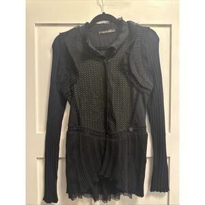 Roberto Cavalli Black knit with Lace - SZ 42 EUC